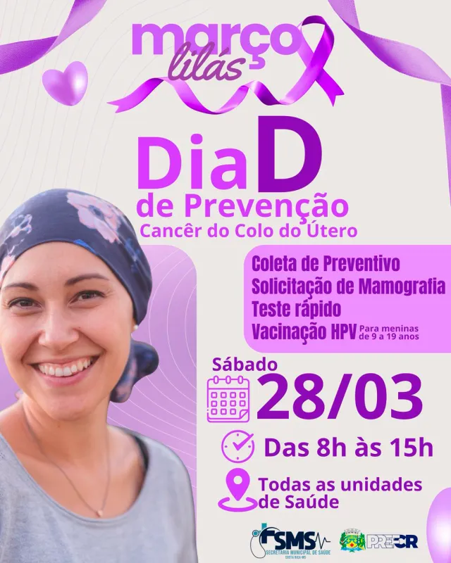 Imagem de compartilhamento para o artigo Costa Rica terá Dia D de prevenção ao câncer do colo do útero no dia 28 da MS Todo dia